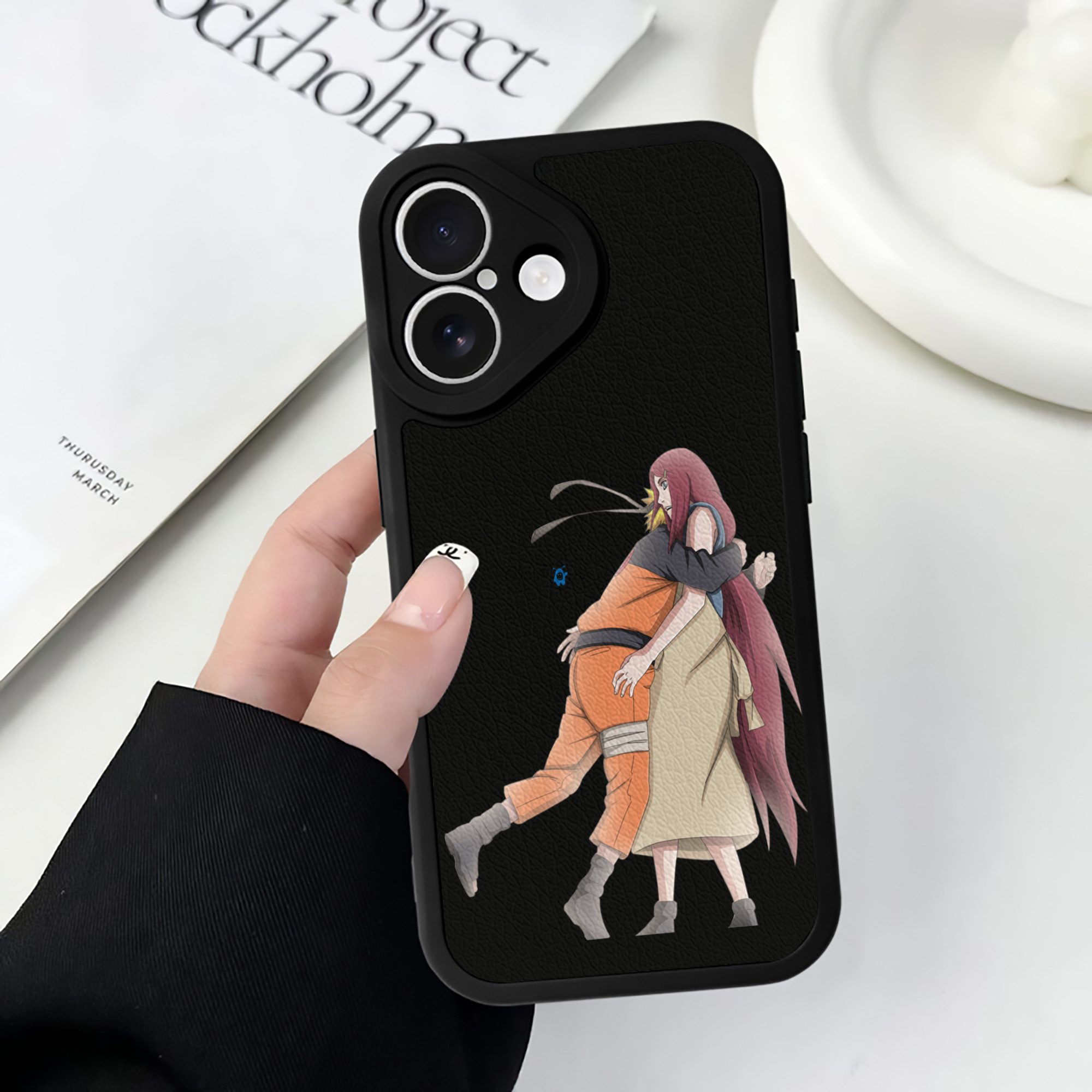 （画像用） NARUTO -ナルト- うずまき ナルト Uzumaki Naruto 【iPhone 16シリーズ対応】シリコンスマホケース（レザー調） 材質：シリコン